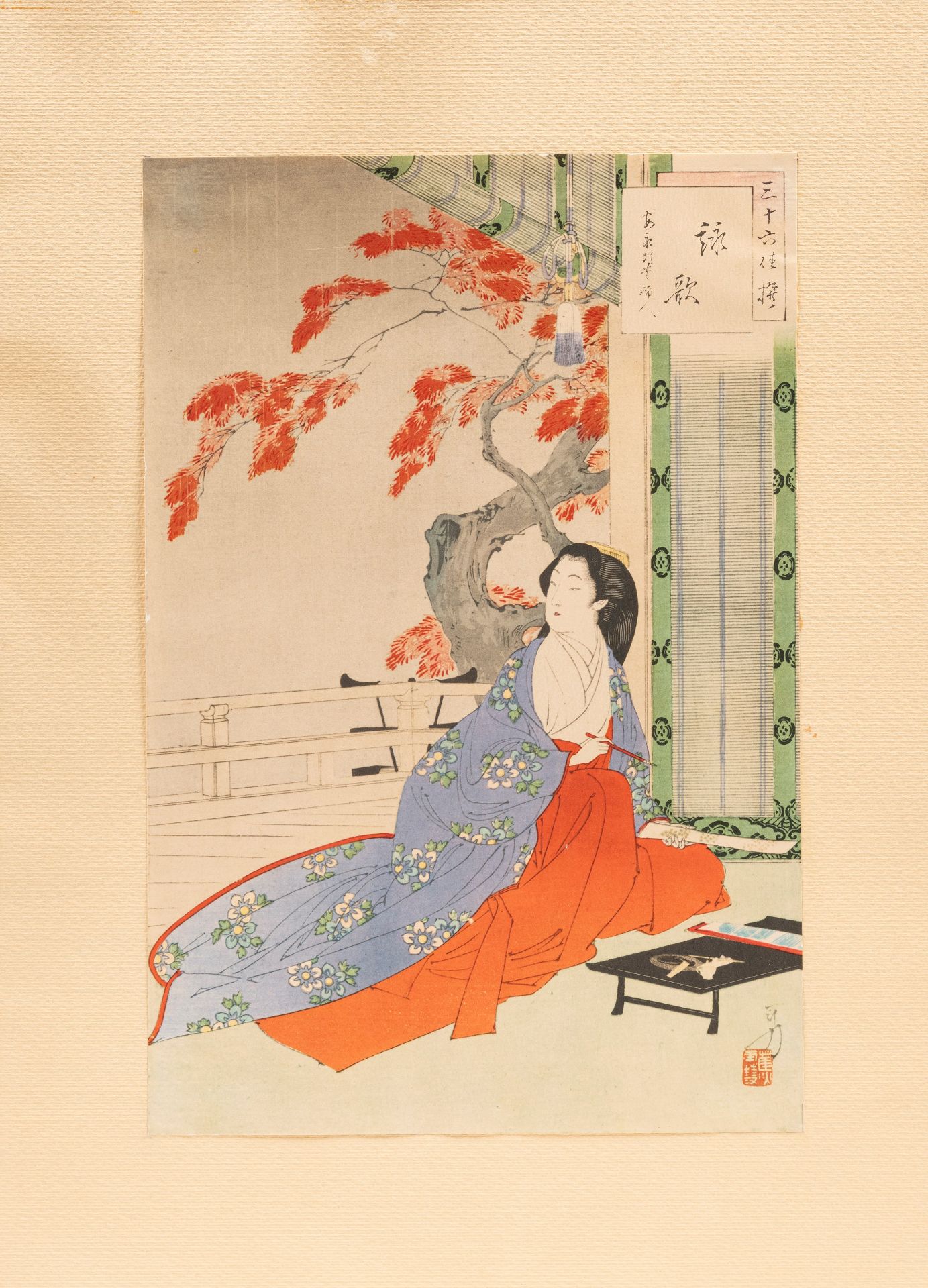 SIX UKUYO-E WOODBLOCK, Japan, Meiji period (1868-1912) - Bild 4 aus 7