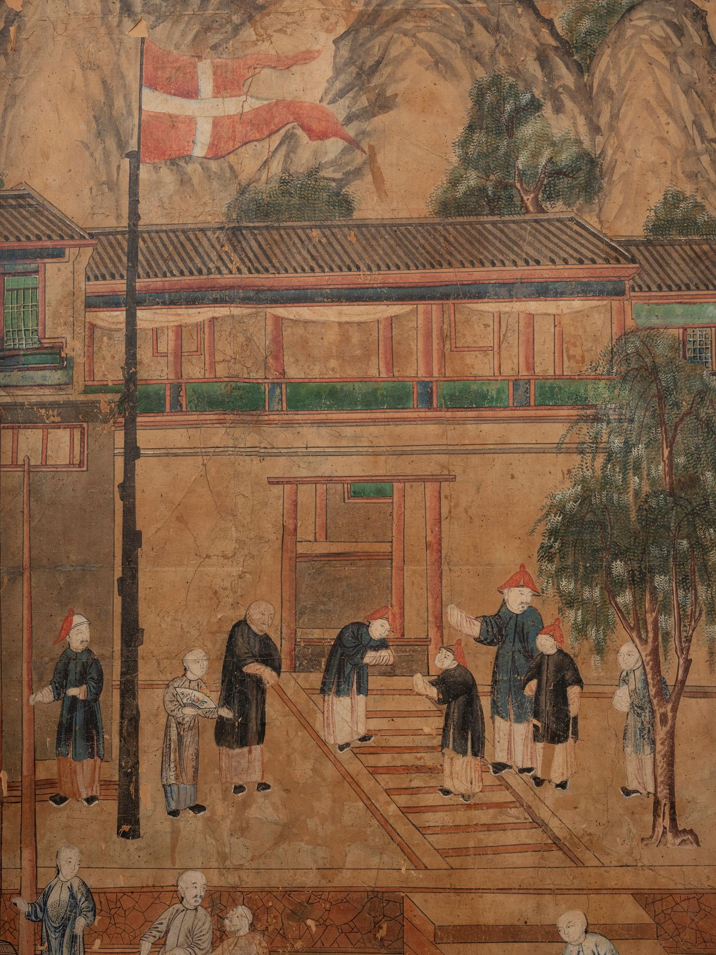 SEVENTEEN LARGE PANELS ON PAPER, China, Qing dynasty, 18th century - Bild 21 aus 27