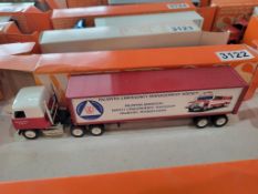 Winross Truck With Van Trailer