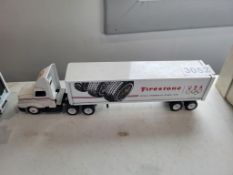 Winross Truck With Van Trailer