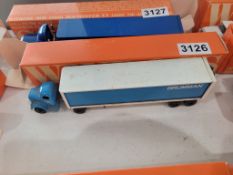 Winross Truck With Van Trailer