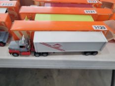 Winross Truck With Van Trailer