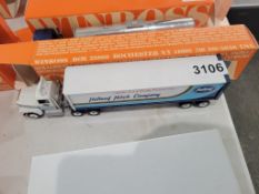 Winross Truck With Van Trailer