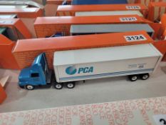 Winross Truck With Van Trailer