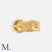 A Diamond Belt Buckle Ring