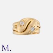 An Antique Diamond Snake Ring