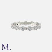 TIFFANY & Co, A Diamond Full Eternity Ring in platinum, set throughout with round cut diamonds