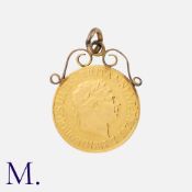 George III Sovereign Pendant 1817, The obverse bears the first laureate head of King George III