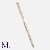 TIFFANY & Co. A Paloma Picasso Letter Opener in silver. Signed Paloma Picasso, Tiffany & Co 925.