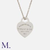 TIFFANY & Co. A 'Return To Tiffany' Pendant Necklace, Marked ' PLEASE RETURN TO TIFFANY&CO New York'