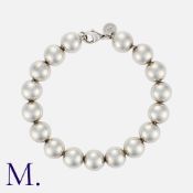 TIFFANY & Co. A Hardwear Ball Bracelet, Marked Tiffany & Co, 925. Hallmark for 2008. Size: 18.5cm