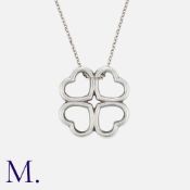 TIFFANY & Co. A Loving Hearts Pendant Necklace Marked T& Co, 925. Chain Marked Tiffany & Co, 925.