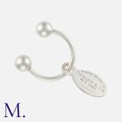 TIFFANY & Co. A 'Return To Tiffany' Keyring, Marked 'PLEASE RETURN TO TIFFANY & CO New York 724235',