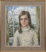 * DOROTHY JOHNSTONE ARSA (SCOTTISH 1892 - 1980), PORTRAIT OF LIZ AS YOUNG GIRL