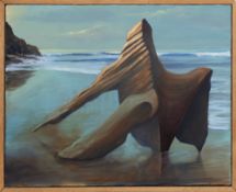 * ERIC TIMMS, DRIFTWOOD SEASCAPE