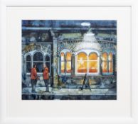 BRYAN EVANS, DUSK FALLING ON PLATFORM 6 - CREWE STATION