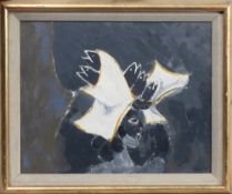 * DAVID REDPATH MICHIE OBE RSA RWA FRSA RGI (SCOTTISH 1928 - 2015), FIVE DARK FISH ON HEAD