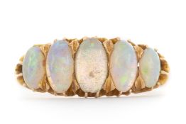 OPAL FIVE STONE RING,