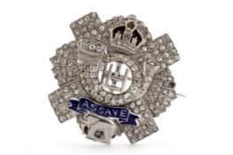 HIGHLAND LIGHT INFANTRY SWEETHEART BROOCH,