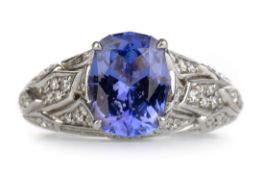 KAT FLORENCE, TANZANITE AND DIAMOND RING