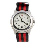SWISS ARMY, STAINLESS STEEL QUARTZ WRIST WATCH