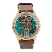 BULOVA ACCUTRON, GOLD PLATED WRIST WATCH
