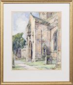 STEWART CARMICHAEL (SCOTTISH 1867 - 1950), CHURCH EXTERIOR