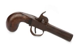 PERCUSSION PISTOL, 19th CENTURY