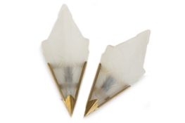 PAIR OF CHRISTOPHER RAY LIGHT FITTINGS,