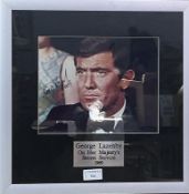 GEORGE LAZENBY SIGNED PHOTOGRAPH,