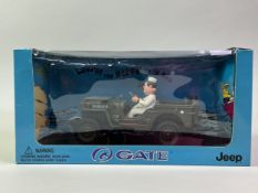 GATE LAUREL AND HARDY DIECAST VEHICLE, FROM LAUREL AND HARDY GO TO SEA JEEP