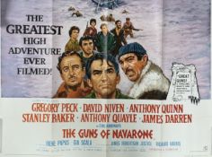 GUNS OF NAVARONE POSTER, 1970s RE-RELEASE
