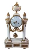 EMPIRE STYLE MANTEL CLOCK, EARLY 19TH CENTURY