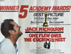 ONE FLEW OVER THE CUCKOO'S NEST RELEASE POSTER, 1976