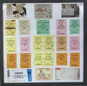 GROUP OF CONCERT TICKET STUBS,