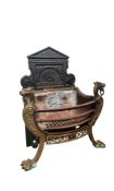 VICTORIAN CAST METAL FIRE PIT, LATE 19TH CENTURY