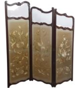 EDWARDIAN MAHOGANY DRESSING SCREEN, EARLY 20TH CENTURY