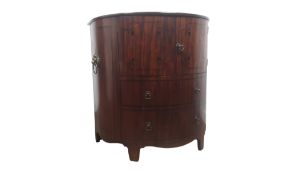 VICTORIAN MAHOGANY COMMODE, MID 19TH CENTURY
