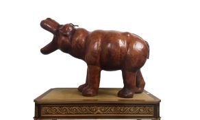 LARGE MODEL OF A HIPPOPOTAMUS, EARLY / MID 20TH CENTURY