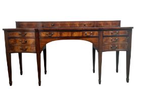 MAHOGANY SERPENTINE SIDEBOARD, EARLY 20TH CENTURY