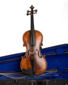 VIOLIN, BY MITTENWALD, MID 19TH CENTURY