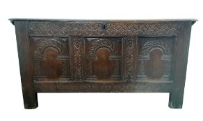 OAK COFFER, LATE 18TH / EARLY 19TH CENTURY
