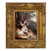 VICTORIAN PORCELAIN PANEL, 19TH CENTURY