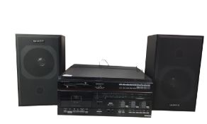 SHARP VZ-1500E BOTH SIDES PLAY DISC STEREO SYSTEM, LATE 20TH CENTURY