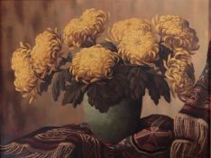 Willem de Kok (1883 - 1959), Still life of flowers on a table, signed (lower left), oil on canvas,