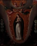 Follower of Frans Francken II, Assumption of Mary, oil on copper, 24,4 x 38,5 cm.