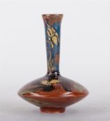 Samuel Schellink for Rozenbrug1902/1903 stem vase with decoration of birds and flowers, glued. H. 1