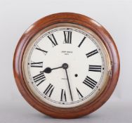 Mahogany wall clock, John Wage, Bath United Kingdom, early 20th century. Not tested for extended fun