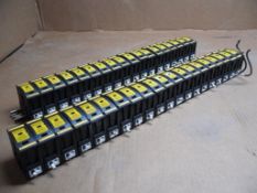 LOT OF 38 BUSS JTN60030 FUSE HOLDERS W/ ASSORTED F
