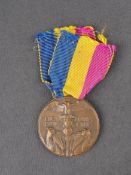 Medaille commemorative de l'expedition de Fiume. La medaille se compose d'un disque en bronze d'un